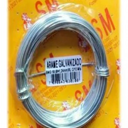 ARAME GALVANIZADO C/10 MTS ENCARTELADO BWG 24 CART 1