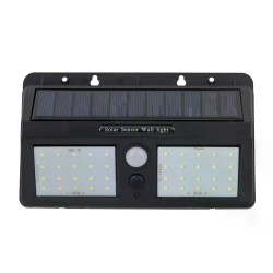 ARANDELA GAYA SOLAR ZYON 2 C/SENSOR PTO 8W 3000K PC 1