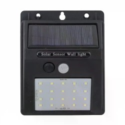 ARANDELA GAYA SOLAR ZYON C/SENSOR PTO 4W 3000K PC 1