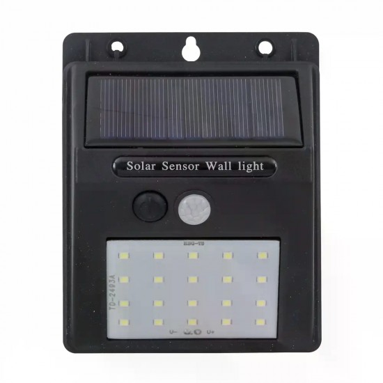 ARANDELA GAYA SOLAR ZYON C/SENSOR PTO 4W 3000K PC 1