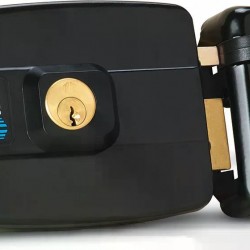 FECHADURA HDL C-90 DUPLA PRETA AJUSTAVEL 03.042 PC 1