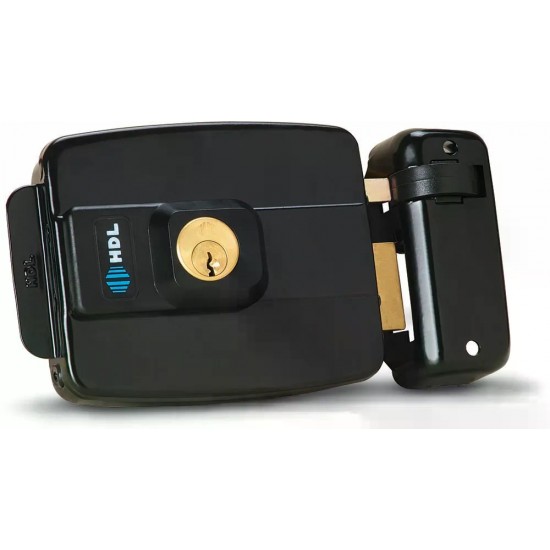 FECHADURA HDL C-90 DUPLA PRETA AJUSTAVEL 03.042 PC 1