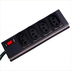 FILTRO LINHA CTC PVC 4 TOMADAS BIV PC 1