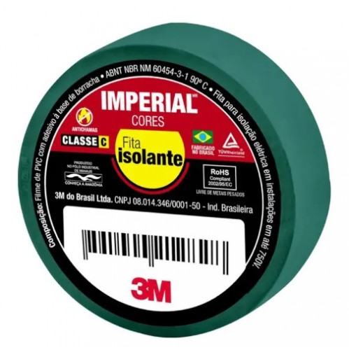 FITA ISOLANTE 3M IMPERIAL 10M VERDE CF 1