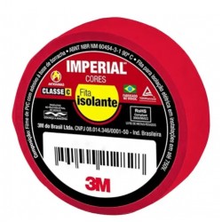 FITA ISOLANTE 3M IMPERIAL 10M VERMELHO CF 1