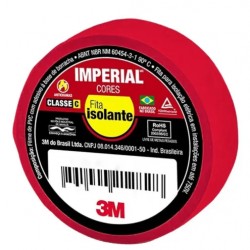 FITA ISOLANTE 3M IMPERIAL 10M VERMELHO CF 1