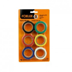FITA ISOLANTE FOXLUX 05M 6 CORES PC 1