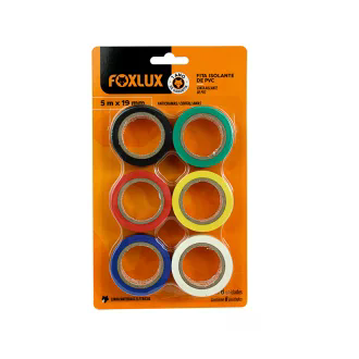 FITA ISOLANTE FOXLUX 05M 6 CORES PC 1