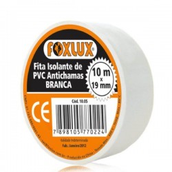 FITA ISOLANTE FOXLUX 10M BRANCO PC 1