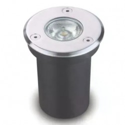 BALIZADOR LED PISO GAYA EMBUTIR REDONDO  3W 6000K PC 1