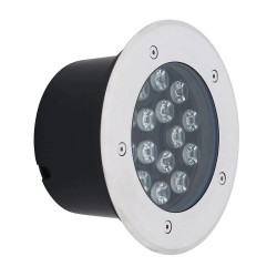 BALIZADOR LED PISO GAYA EMBUTIR REDONDO 15W 3000K PC 1