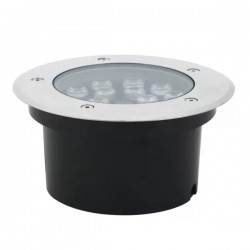 BALIZADOR LED PISO GAYA EMBUTIR REDONDO 15W 3000K PC 1