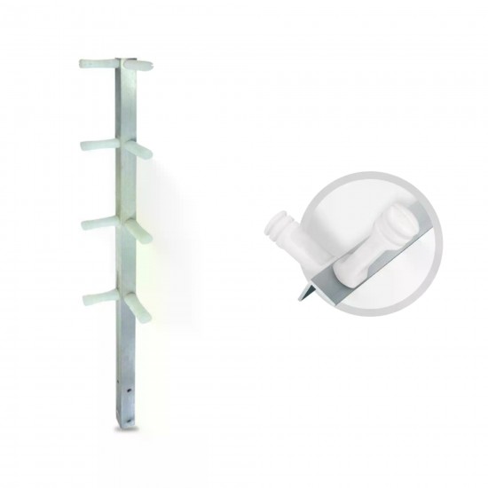 HASTE ALUMINIO CANTO 75CM C/8 ISOLANTE COLUMBIA CF 1