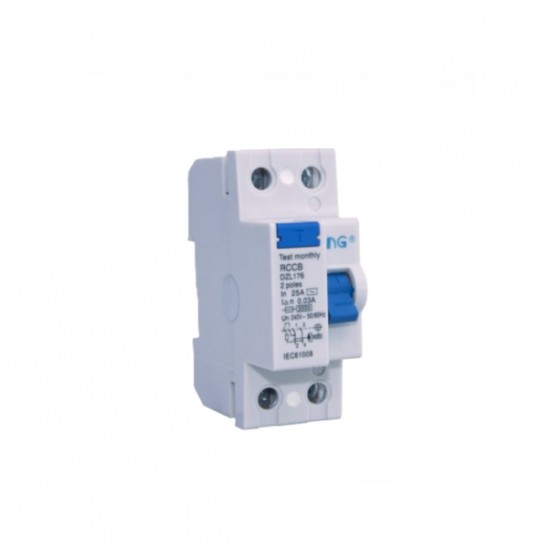 INTERRUPTOR DR FUGA JNG 2P  40A/300MA CF 1