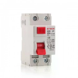 INTERRUPTOR DR FUGA STECK 2P 25A/030MA CF 1