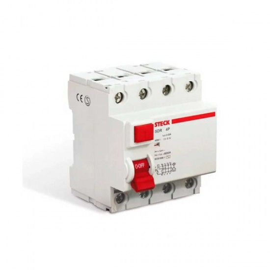 INTERRUPTOR DR FUGA STECK 4P 63A/030MA CF 1