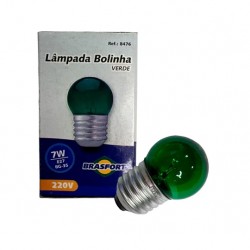 LAMP.BOLINHA BRASFORT  7X220V VERDE PC 1