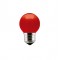 LAMP.BOLINHA GE 15X127V VERMELHA PCTE 1