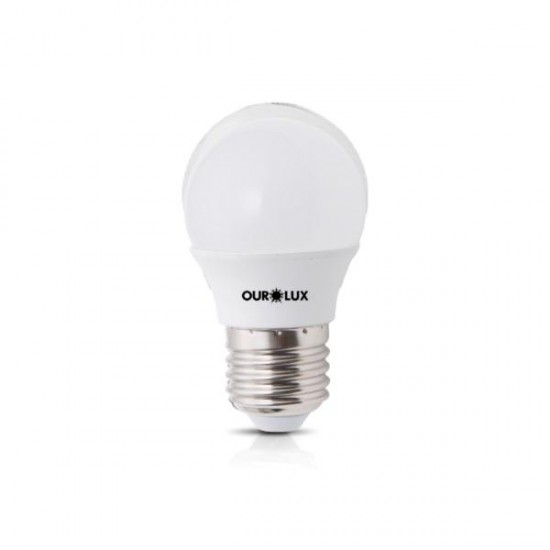 LAMP.BOLINHA LED OUROLUX E27 4,0W BIV 2700K PC 1