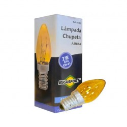 LAMP.CHUPETA BRASFORT 7 X 127V AMBAR PC 1