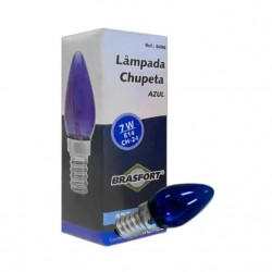 LAMP.CHUPETA BRASFORT 7 X 127V AZUL PC 1