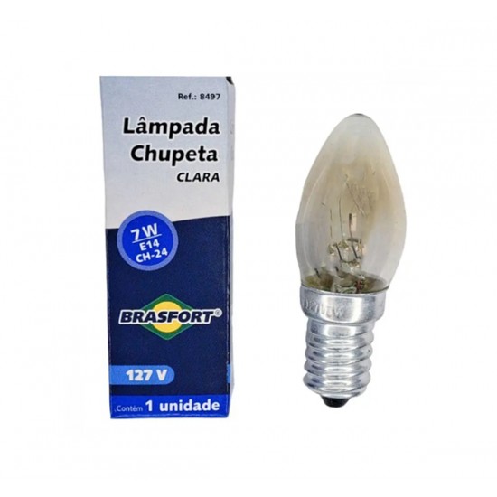 LAMP.CHUPETA BRASFORT 7 X 127V CLARA PC 1
