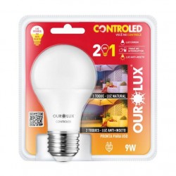 LAMP.CONTROLED OUROLUX 9,0W 2 EM 1 6500K ANTINSETO PC 1
