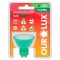 LAMP.DICROICA LED OUROLUX GU10 MR16 4,0W VERDE PC 1