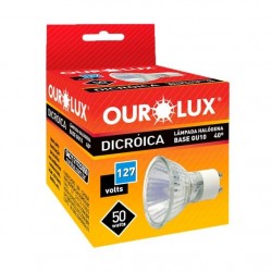 LAMP.DICROICA OUROLUX GU10 50W X 127V MR16 PC 1