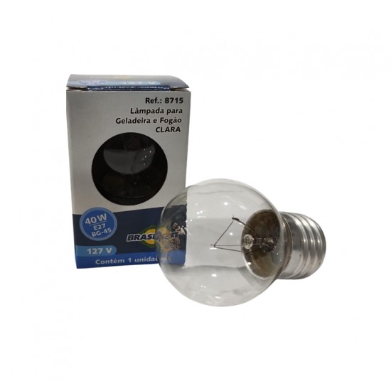 LAMP.GELADEIRA/FOGAO BRASFORT 40X127V CL 8715 PC 1