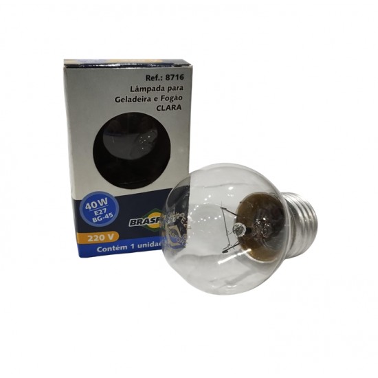 LAMP.GELADEIRA/FOGAO BRASFORT 40X220V CL 8716 PC 1