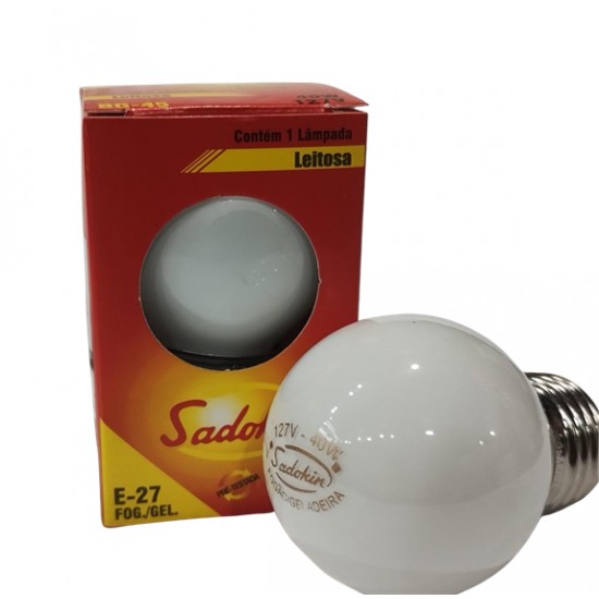 LAMP.GELADEIRA/FOGAO SADOKIN 40X127V LEITOSA CF 1