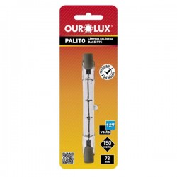 LAMP.HALOGENA OUROLUX  150WX127V  78MM R7S PC 1