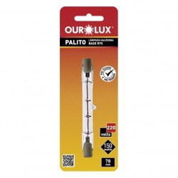 LAMP.HALOGENA OUROLUX  150WX220V  78MM R7S PC 1