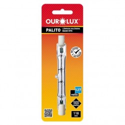 LAMP.HALOGENA OUROLUX  500WX127V 118MM R7S UN 1