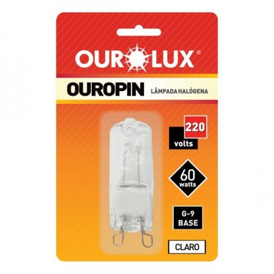 LAMP.HALOGENA OUROPIN G9 CLARA 60WX220V PC 1