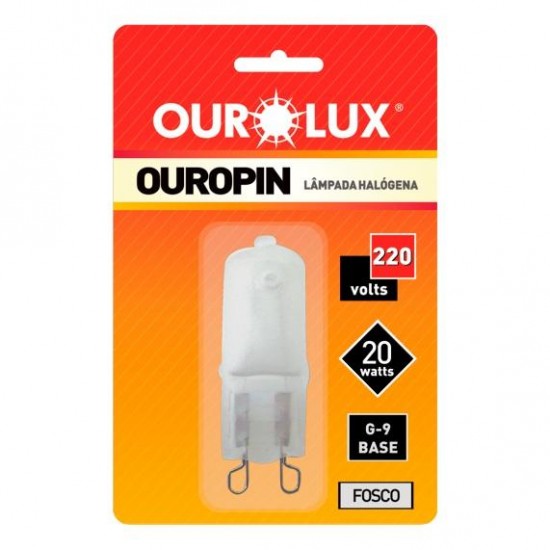 LAMP.HALOGENA OUROPIN G9 FOSCA 20WX220V UN 1