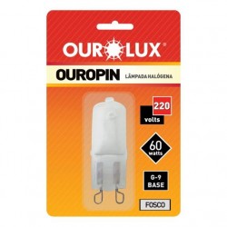 LAMP.HALOGENA OUROPIN G9 FOSCA 60WX220V PC 1