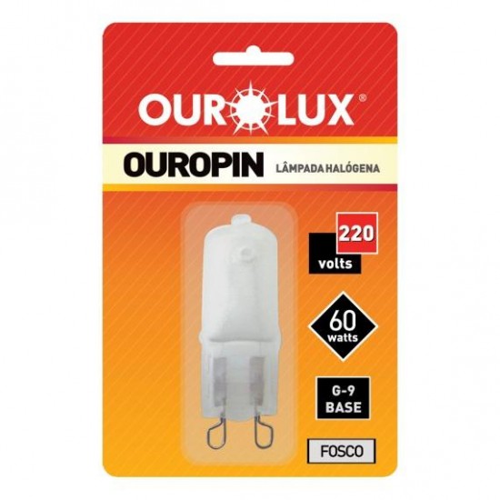 LAMP.HALOGENA OUROPIN G9 FOSCA 60WX220V PC 1
