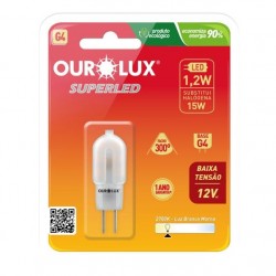 LAMP.HALOPIN OUROLUX LED G4 FOSCA 1,2W 2700K 12V UN 1