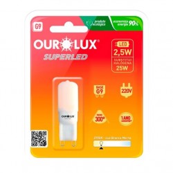 LAMP.HALOPIN OUROLUX LED G9 FOSCA 2,5W 2700K 220V PC 1