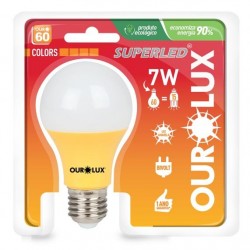 LAMP.LED COLOR S60 OUROLUX 7W AM   PC 1