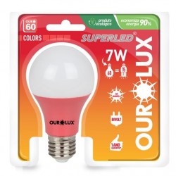 LAMP.LED COLOR S60 OUROLUX 7W VM PC 1