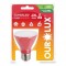 LAMP.PAR 20 LED OUROLUX 6W VERMELHO PC 1