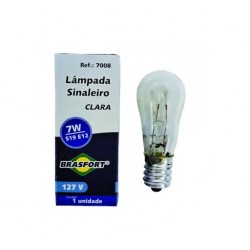 LAMP.SINALEIRO BRASFORT E-12 S19 7X127V CL 7008 PC 1