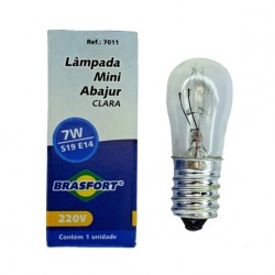 LAMP.SINALEIRO BRASFORT E-14 S19 7X220V CL 7011 PC 1