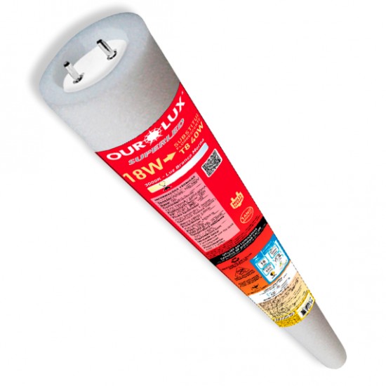 LAMP.TUBOLED GLASS DRIVE INTEG T5 18W 3000K OUROLU PC 1