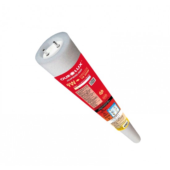 LAMP.TUBOLED GLASS OUROLUX  9W 3000K 20254 1L PC 1
