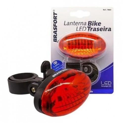 LANTERNA LED BRASFORT BIKE TRASEIRA 7863 2AAA PC 1