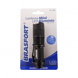 LANTERNA LED BRASFORT MINI ALUM C/ZOOM 7866 1AA PC 1